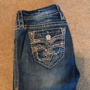 Rock Revival Bootcut Jeans Mid-Rise Size 28